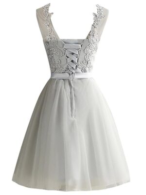 Women Lace Bridesmaid Dress Sleeveless Embroidered Mesh Tulle Slim Elegant Ladies Party Wedding Formal Dress pekdi