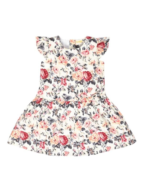 Printed Flower Dress – Comfortable & Stylish Casual Wear for Girls | Cotton Printed