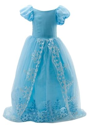 Princess Flower Girls Long Pageant Tulle Wedding Prom Party Gown Dress 130cm Light Blue | Clothing Shoes & Accessories | Kids Clothing Shoes & Accs | Girls Clothing (Sizes 4 & Up) | Dresses