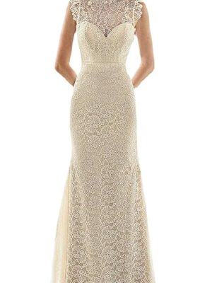 Sexy Apricot Sequin Backless Slim Floor Length Prom Gown Bridesmaid Cocktail Party Dress for Women（White）