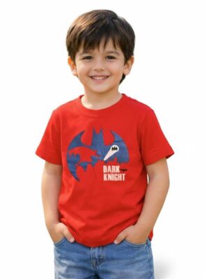 Kids Cotton T-Shirt for Boys(Red)
