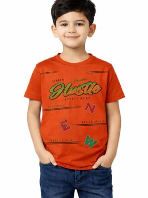 Boys Printed T-Shirt | Lyocell Fabric | Soft & Breathable | Casual Wear for Kids