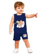 Boy's T-Shirt & Shorts Set New Born Baby Clothes | Kids Clothing | Dress | Sleeveless T Shirts | Shorts | Cotton | Casual | Kids Wear